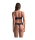 BYE BRA INVISIBLE THONG 2 PACK BEIGE BLACK SIZE S