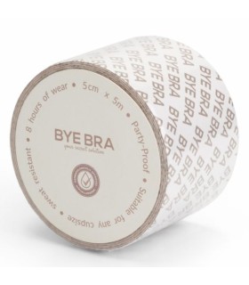 BYE BRA BODY TAPE DOUBLE SIDED DOUBLE SIDED TAPE BEIGE ONE SIZE 5 X 500 CM