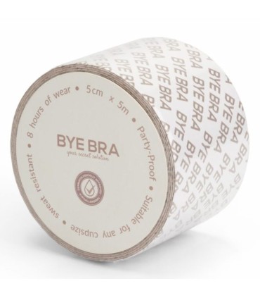 BYE BRA BODY TAPE DOUBLE SIDED DOUBLE SIDED TAPE BEIGE ONE SIZE 5 X 500 CM