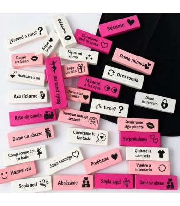 DIABLO PICANTE BAG OF 16 LOVE BLOCKS SPANISH VERSION