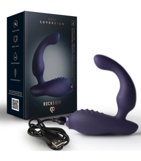 ROCKS OFF NOVA SOVEREIGN RECHARGEABLE PROSTATE PERINEUM MASSAGER 16 FUNCTION BLUE
