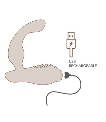 ROCKS OFF NOVA SOVEREIGN RECHARGEABLE PROSTATE PERINEUM MASSAGER 16 FUNCTION BLUE