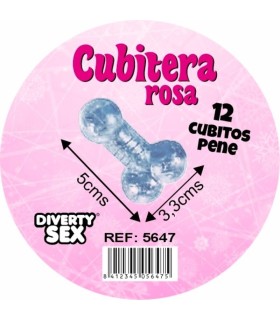 DIABLO PICANTE 12 PENISES HARD SILICONE HANGING ICE BUCKET PINK