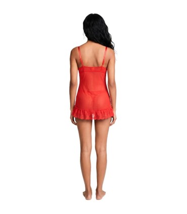 LIVCO CORSETTI FASHION NUIT SET T SHIRT RED PANTY 2028 S M