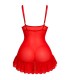 LIVCO CORSETTI FASHION NUIT SET T SHIRT RED PANTY 2028 S M