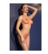 CHILIROSE CR 4898 ORANGE STRASS BIKINI ONE SIZE
