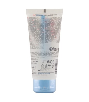 HOT ANAL SUPERGLIDE LIQUID PLEASURE LUBRICANTE ANAL BASE AGUA 100 ML