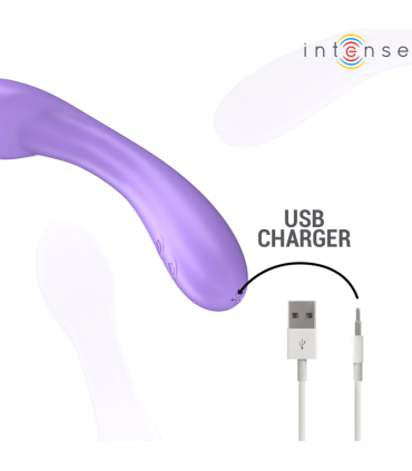 INTENSE BECKY VIBRATOR 19 CM HEATABLE 7 VIBRATIONS PURPLE