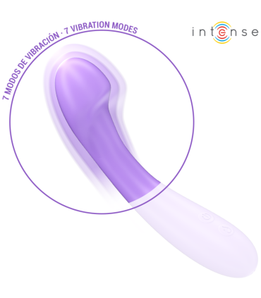 INTENSE BECKY VIBRATOR 19 CM HEATABLE 7 VIBRATIONS PURPLE