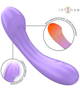 INTENSE BECKY VIBRATOR 19 CM HEATABLE 7 VIBRATIONS PURPLE