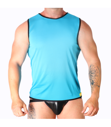 MACHO BLUE T SHIRT S M