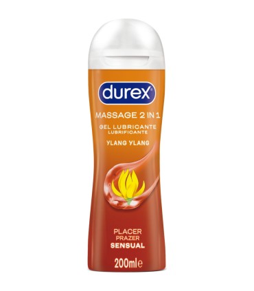 DUREX GEL LUBRICANTE DE MASAJE SENSUAL YLANG YLANG 200 ML