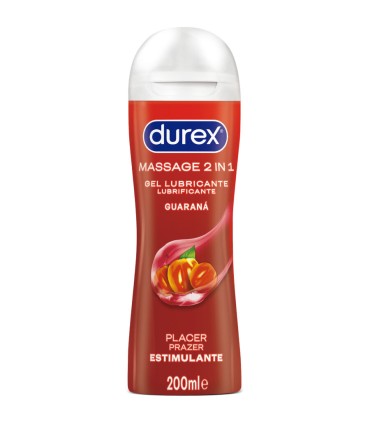 DUREX GEL LUBRICANTE DE MASAJE ESTIMULANTE GUARANA 200 ML