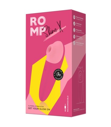 ROMP SHINE X CLITORAL SUCTION 10 LEVELS PINK