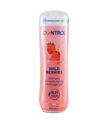 CONTROL GEL DE MASAJE 3 EN 1 WILD BERRIES 200 ML