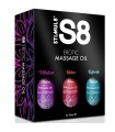 STIMUL8 - S8 CAJA DE ACEITE DE MASAJE 3 X 50 ML