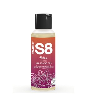 STIMUL8 S8 RELAX ACEITE DE MASAJE EROTICO TE VERDE 50 ML