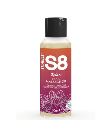 STIMUL8 S8 RELAX ACEITE DE MASAJE EROTICO TE VERDE 50 ML