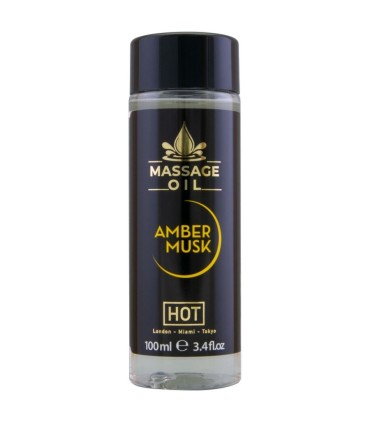 HOT ACEITE DE MASAJE AMBER MUSK 100 ML
