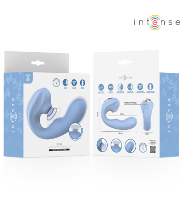 INTENSE GINA MULTIFUNCTION CLITORAL STIMULATOR BLUE