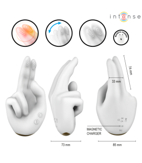 INTENSE JIMMY HAND SHAPED MULTIFUNCTION STIMULATOR WITH VIBRATION AND HEAT