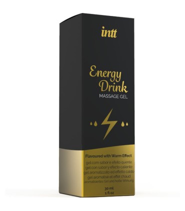 INTT MASSAGE ORAL SEX GEL DE MASAJE CON SABOR A BEBIDA ENERGETICA Y EFECTO CALOR