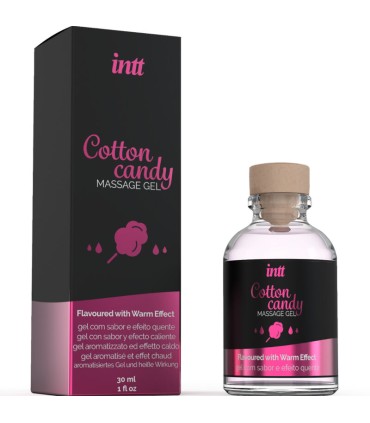 INTT MASSAGE ORAL SEX GEL DE MASAJE CON SABOR A ALGODON DE AZUCAR Y EFECTO CALOR