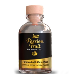INTT MASSAGE ORAL SEX GEL DE MASAJE SABOR A FRUTA DE LA PASION EFECTO CALOR