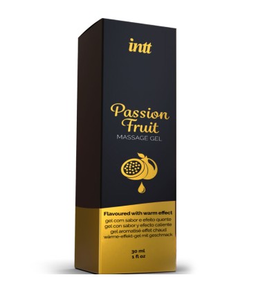 INTT MASSAGE ORAL SEX GEL DE MASAJE SABOR A FRUTA DE LA PASION EFECTO CALOR