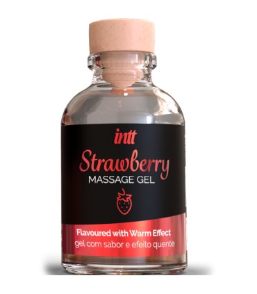 INTT MASSAGE ORAL SEX GEL DE MASAJE SABOR A FRESA EFECTO CALOR