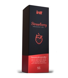 INTT MASSAGE ORAL SEX GEL DE MASAJE SABOR A FRESA EFECTO CALOR