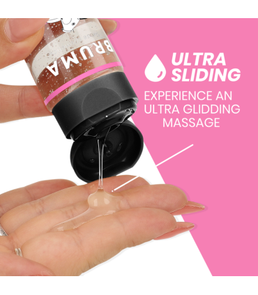 BRUMA ACEITE DE MASAJE PREMIUM EFECTO CALOR SABOR CHICLE 3 EN 1 100 ML