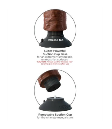 KING COCK VIBRATING COCK BROWN 1778 CM