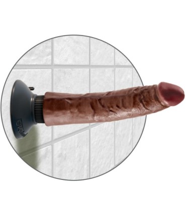 KING COCK VIBRATING COCK BROWN 1778 CM