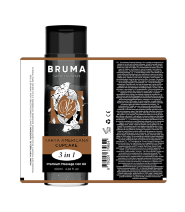 BRUMA ACEITE DE MASAJE PREMIUM EFECTO CALOR SABOR TARTA AMERICANA 3 EN 1 100 ML