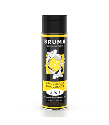 BRUMA ACEITE DE MASAJE PREMIUM EFECTO CALOR SABOR PINA COLADA 3 EN 1 100 ML