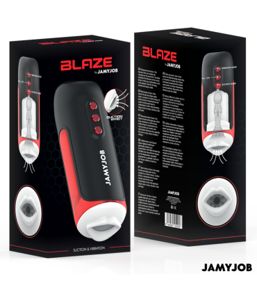 JAMYJOB BLAZE AUTOMATIC MOUTH MASTURBATOR 5 SUCTION AND VIBRATION MODES