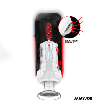 JAMYJOB BLAZE AUTOMATIC MOUTH MASTURBATOR 5 SUCTION AND VIBRATION MODES