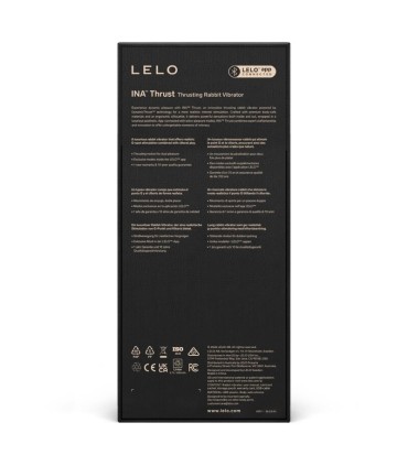 LELO INA THRUST RABBIT THRUSTING VIBRATOR BLACK