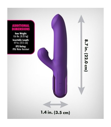 FANTASY FOR HER SUPER SONIX THRUSTER RABBIT VIBRATOR PURPLE