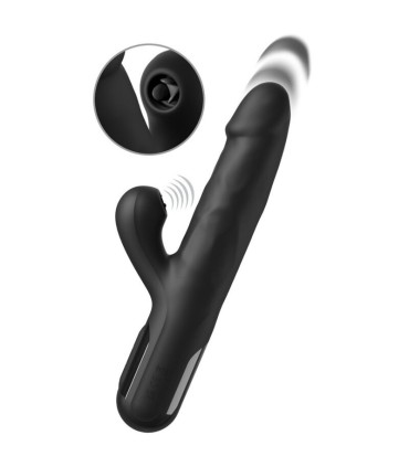 FETISH FANTASY SERIES SONIX SILICONE THRUSTER RABBIT VIBRATOR BLACK