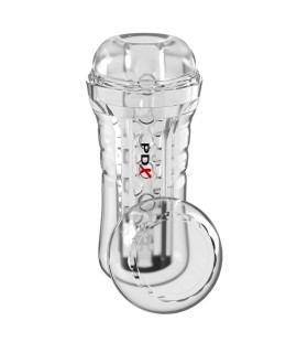 PDX ELITE VIEWTUBE PLUS SEE THRU EZ GRIP TRANSPARENT STROKER 21 CM