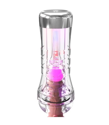 PDX ELITE VIEWTUBE XXL LED TRANSPARENT STROKER 273 CM