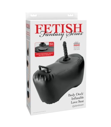 FETISH FANTASY SERIES BODY DOCK INFLATABLE LOVE SEAT WITH DILDO 692 CM BLACK