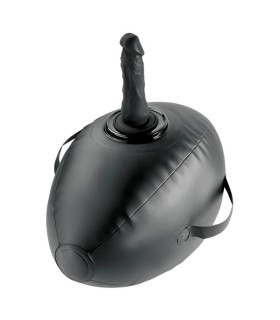 FETISH FANTASY SERIES BODY DOCK INFLATABLE LOVE BALL WITH DILDO BLACK 419 CM