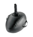 FETISH FANTASY SERIES - BODY DOCK INFLATABLE LOVE BALL WITH DILDO BLACK 41.9 CM