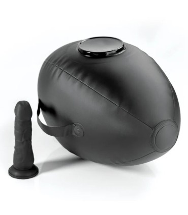 FETISH FANTASY SERIES BODY DOCK INFLATABLE LOVE BALL WITH DILDO BLACK 419 CM