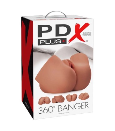 PDX PLUS REALISTIC 360 BANGER BUTT AND VAGINA MASTURBATOR