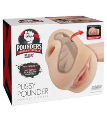 PDX PLUS REALISTIC VAGINA PUSSY POUNDER SQUEEZE STROKER 18 CM