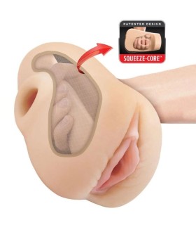 PDX PLUS REALISTIC VAGINA PUSSY POUNDER SQUEEZE STROKER 18 CM